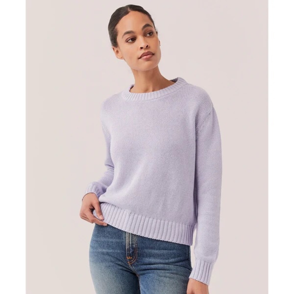 NWT Pact Open Knit Sweater Wisteria